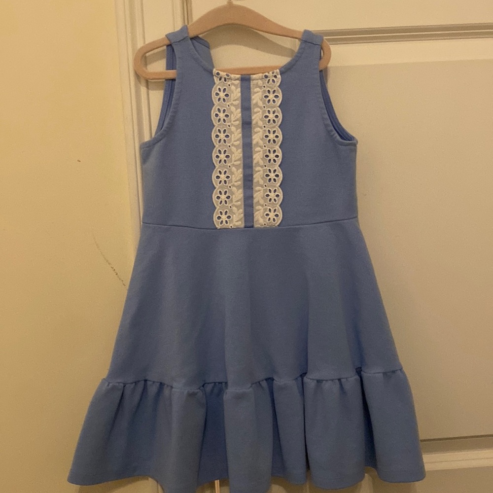 Janie and Jack Eyelet Lace Ponte Dress